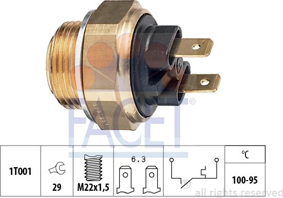 FACET 7.5019 - Temperatur açarı, radiator/kondisioner ventilyatoru furqanavto.az