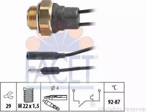 FACET 7.5011 - Temperatur açarı, radiator/kondisioner ventilyatoru furqanavto.az