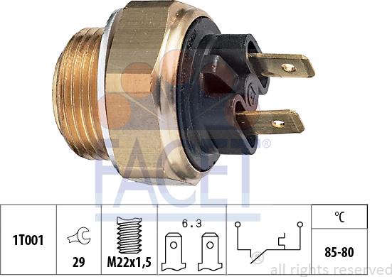 FACET 7.5018 - Temperatur açarı, radiator/kondisioner ventilyatoru furqanavto.az