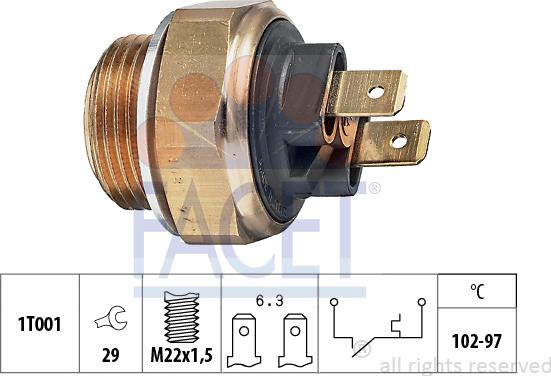 FACET 7.5013 - Temperatur açarı, radiator/kondisioner ventilyatoru furqanavto.az