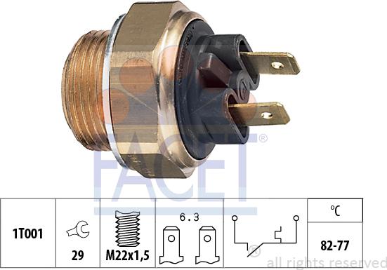 FACET 7.5030 - Temperatur açarı, radiator/kondisioner ventilyatoru furqanavto.az