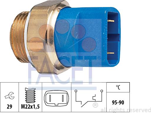 FACET 7.5032 - Temperatur açarı, radiator/kondisioner ventilyatoru furqanavto.az