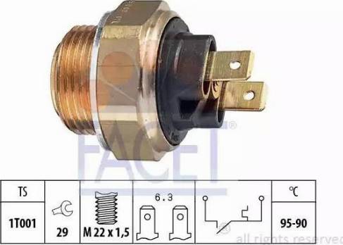 FACET 7.5024 - Temperatur açarı, radiator/kondisioner ventilyatoru furqanavto.az