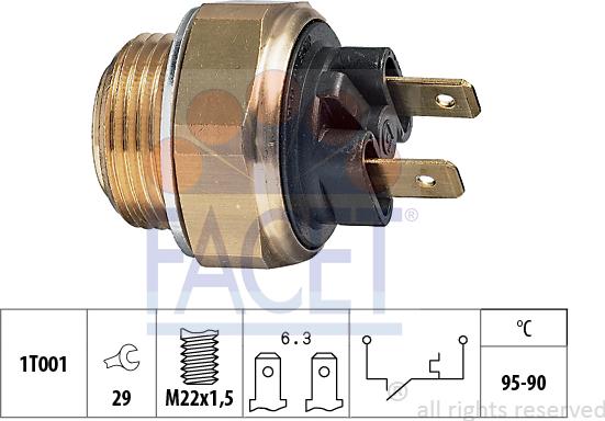 FACET 7.5020 - Temperatur açarı, radiator/kondisioner ventilyatoru furqanavto.az