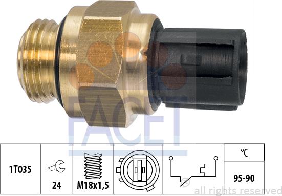 FACET 7.5196 - Temperatur açarı, radiator/kondisioner ventilyatoru furqanavto.az