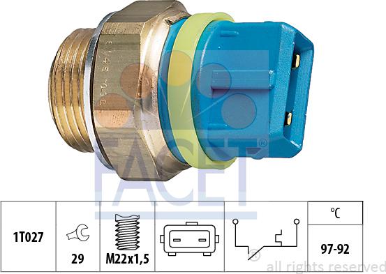 FACET 7.5145 - Temperatur açarı, radiator/kondisioner ventilyatoru furqanavto.az