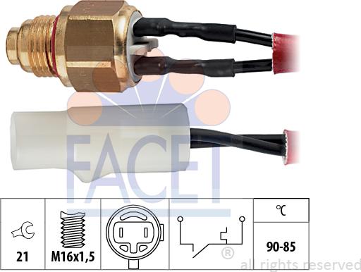 FACET 7.5110 - Temperatur açarı, radiator/kondisioner ventilyatoru furqanavto.az