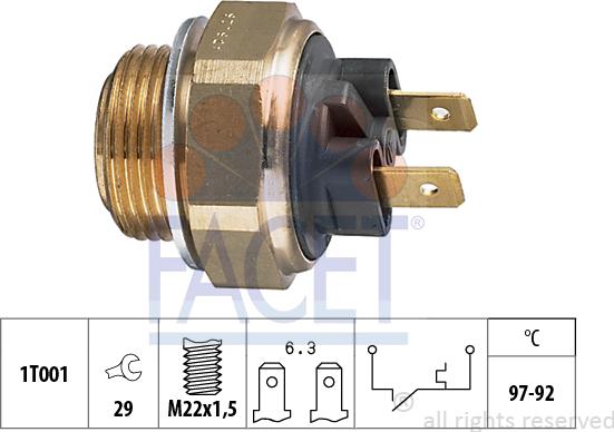 FACET 7.5111 - Temperatur açarı, radiator/kondisioner ventilyatoru furqanavto.az