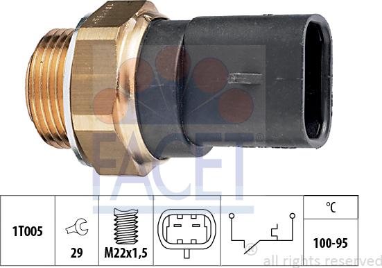 FACET 7.5117 - Temperatur açarı, radiator/kondisioner ventilyatoru furqanavto.az