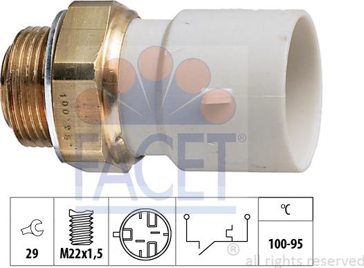 FACET 7.5182 - Temperatur açarı, radiator/kondisioner ventilyatoru furqanavto.az