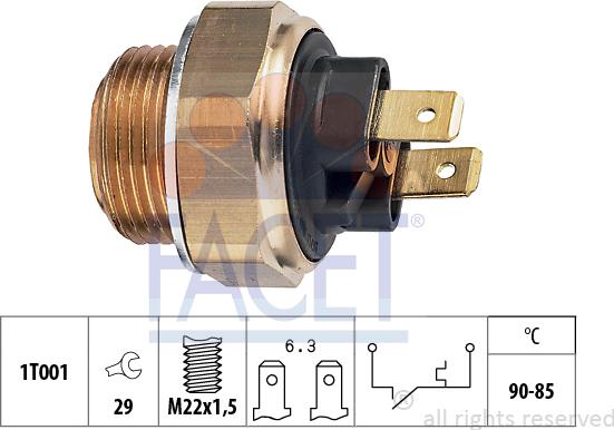 FACET 7.5134 - Temperatur açarı, radiator/kondisioner ventilyatoru furqanavto.az