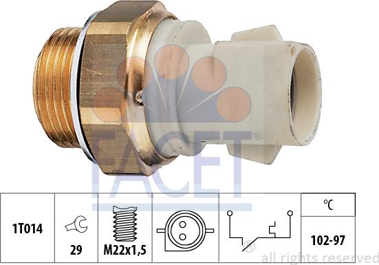 FACET 7.5137 - Temperatur açarı, radiator/kondisioner ventilyatoru furqanavto.az