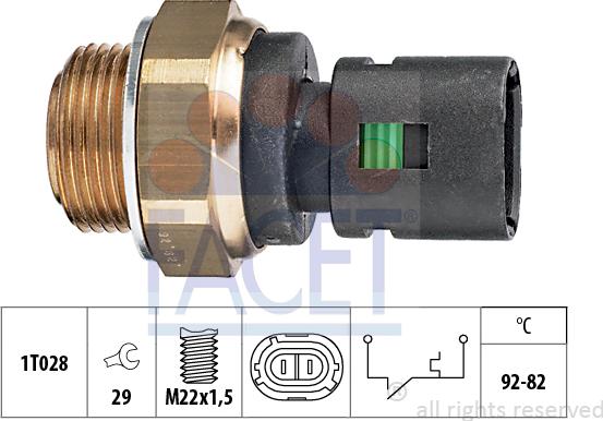 FACET 7.5128 - Temperatur açarı, radiator/kondisioner ventilyatoru furqanavto.az