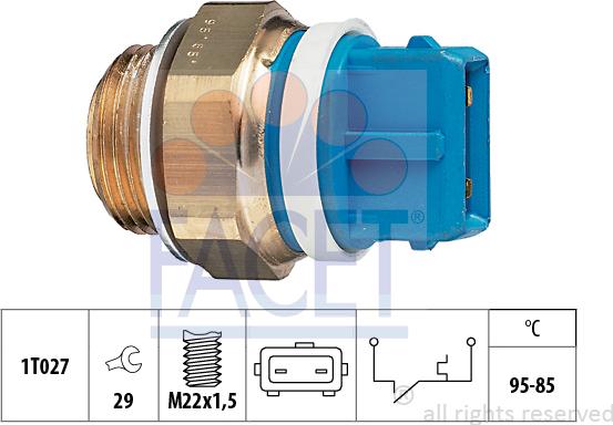 FACET 7.5122 - Temperatur açarı, radiator/kondisioner ventilyatoru furqanavto.az