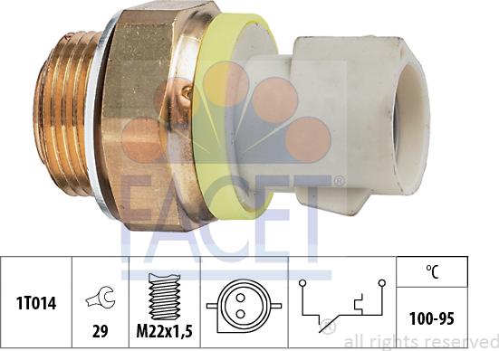 FACET 7.5280 - Temperatur açarı, radiator/kondisioner ventilyatoru furqanavto.az