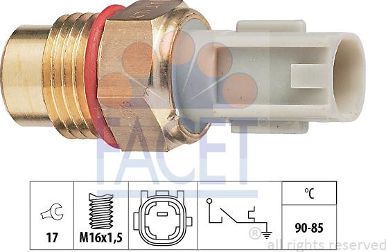 FACET 7.5223 - Temperatur açarı, radiator/kondisioner ventilyatoru www.furqanavto.az