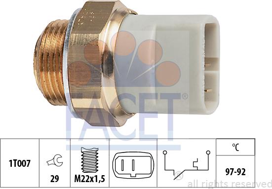 FACET 7.5279 - Temperatur açarı, radiator/kondisioner ventilyatoru furqanavto.az