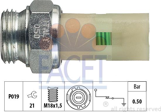 FACET 7.0075 - Göndərən vahid, yağ təzyiqi furqanavto.az