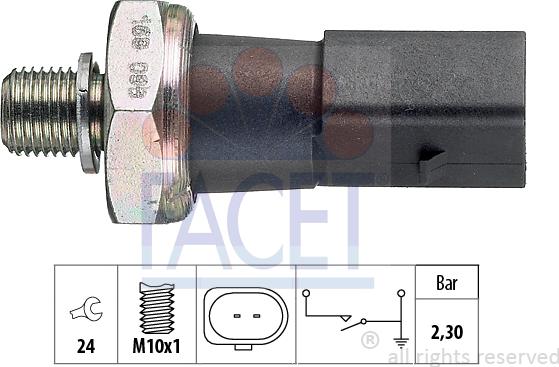 FACET 7.0190 - Göndərən vahid, yağ təzyiqi www.furqanavto.az