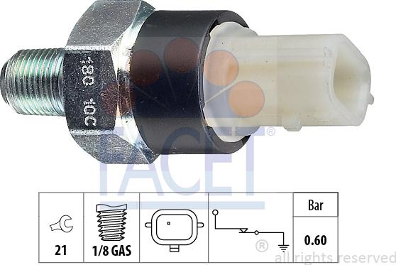 FACET 7.0180 - Göndərən vahid, yağ təzyiqi furqanavto.az