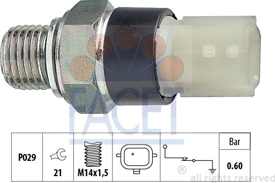 FACET 7.0178 - Göndərən vahid, yağ təzyiqi www.furqanavto.az