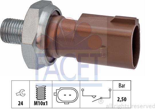 FACET 7.0205 - Göndərən vahid, yağ təzyiqi www.furqanavto.az