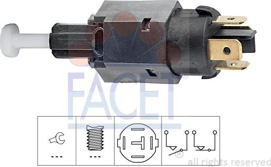 FACET 7.1065 - Əyləc işığı açarı www.furqanavto.az