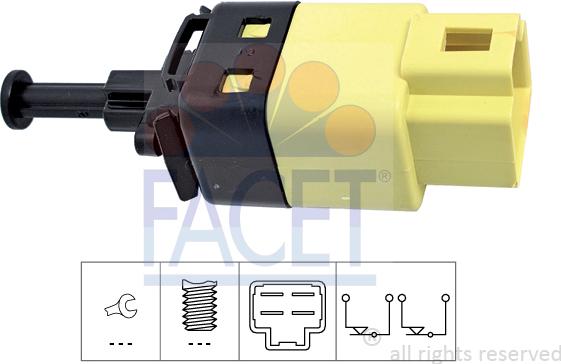 FACET 7.1264 - Əyləc işığı açarı furqanavto.az