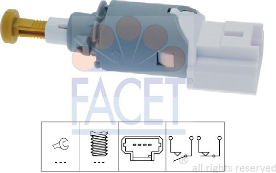 FACET 7.1225 - Əyləc işığı açarı furqanavto.az