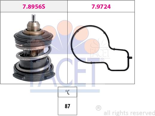 FACET 7.8956 - Termostat, soyuducu furqanavto.az