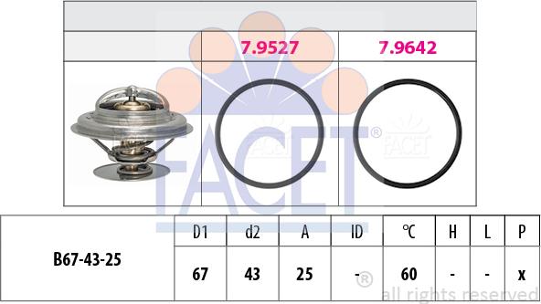 FACET 7.8981 - Termostat, soyuducu furqanavto.az