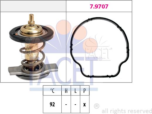 FACET 7.8929 - Termostat, soyuducu www.furqanavto.az