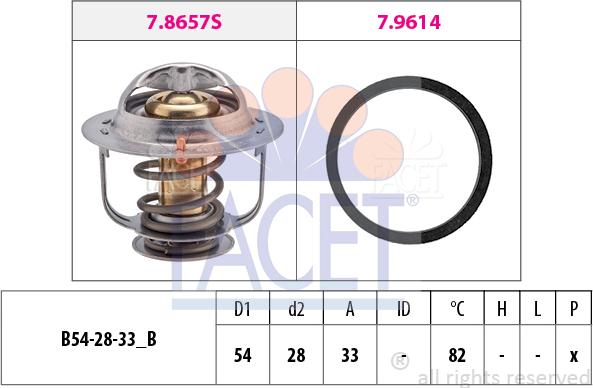 FACET 7.8449 - Termostat, soyuducu furqanavto.az