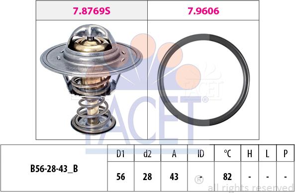 FACET 7.8413 - Termostat, soyuducu furqanavto.az