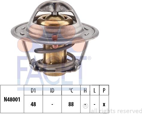 FACET 7.8480S - Termostat, soyuducu furqanavto.az