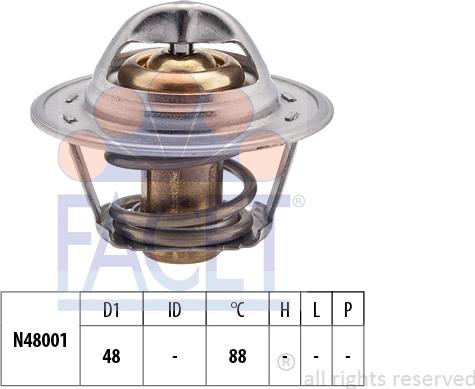 FACET 7.8470S - Termostat, soyuducu furqanavto.az