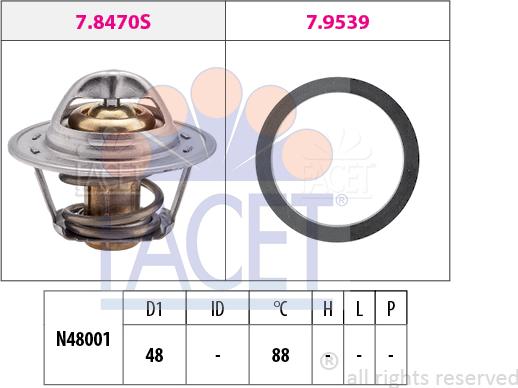 FACET 7.8470 - Termostat, soyuducu www.furqanavto.az