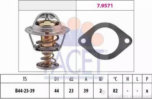 FACET 7.8519 - Termostat, soyuducu furqanavto.az