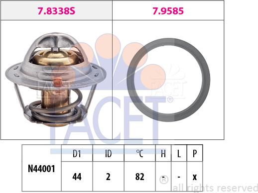 FACET 7.8517 - Termostat, soyuducu furqanavto.az