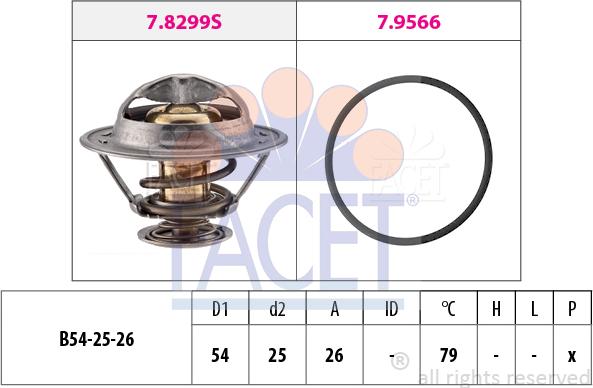 FACET 7.8525 - Termostat, soyuducu furqanavto.az