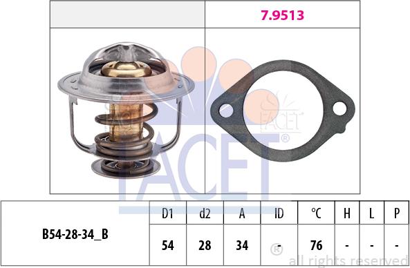 FACET 7.8521 - Termostat, soyuducu furqanavto.az