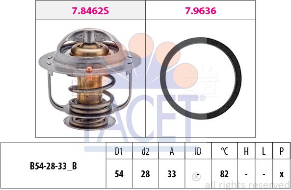 FACET 7.8645 - Termostat, soyuducu furqanavto.az