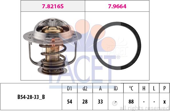 FACET 7.8658 - Termostat, soyuducu furqanavto.az