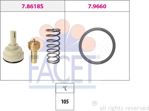 FACET 7.8618 - Termostat, soyuducu furqanavto.az