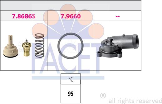 FACET 7.8686K - Termostat, soyuducu furqanavto.az