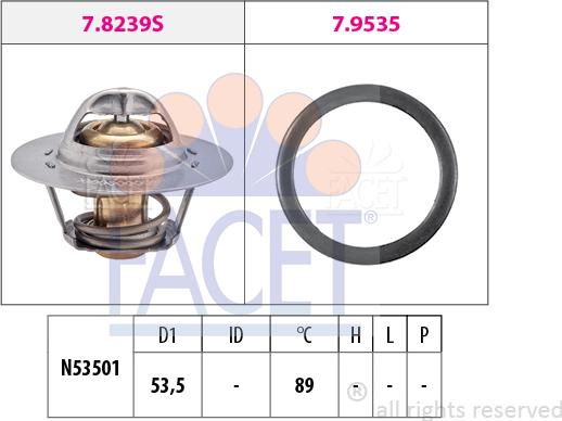 FACET 7.8630 - Termostat, soyuducu furqanavto.az