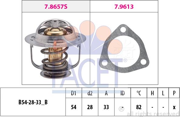 FACET 7.8637 - Termostat, soyuducu furqanavto.az