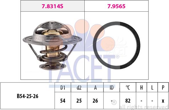 FACET 7.8677 - Termostat, soyuducu furqanavto.az