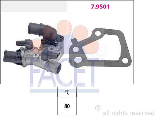 FACET 7.8096 - Termostat, soyuducu furqanavto.az