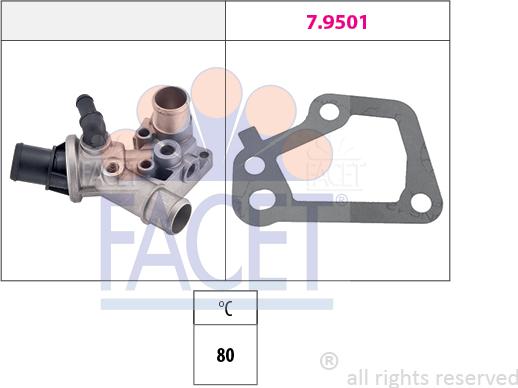 FACET 7.8152 - Termostat, soyuducu furqanavto.az